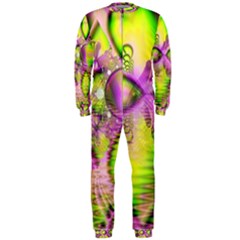 Raspberry Lime Mystical Magical Lake, Abstract  Onepiece Jumpsuit (men)  by DianeClancy