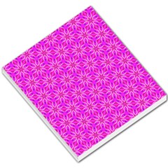 Pink Snowflakes Spinning In Winter Small Memo Pads by DianeClancy