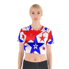 The Patriot 2 Cotton Crop Top by SugaPlumsEmporium