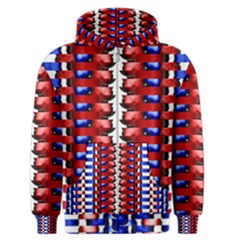 The Patriotic Flag Men s Zipper Hoodie by SugaPlumsEmporium