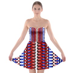 The Patriotic Flag Strapless Dresses by SugaPlumsEmporium