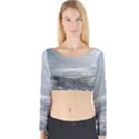 Sky Plane View Long Sleeve Crop Top View1