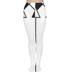 Funny Black And White Stripes Diamonds Arrows Women s Tights by yoursparklingshop