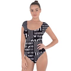 Beautiful Binary Short Sleeve Leotard (ladies) by StuffOrSomething