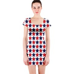 Patriot Stars Short Sleeve Bodycon Dress by StuffOrSomething