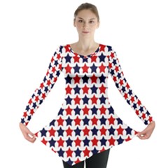 Patriot Stars Long Sleeve Tunic  by StuffOrSomething