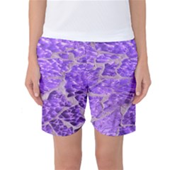 Festive Chic Purple Stone Glitter  Women s Basketball Shorts by yoursparklingshop