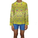 Flower Power Stars Kid s Long Sleeve Swimwear View1