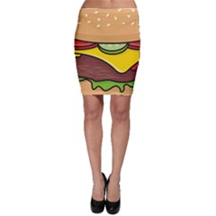 Cheeseburger Bodycon Skirt by sifis