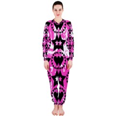 Star And Heart Pattern Onepiece Jumpsuit (ladies)  by ArtistRoseanneJones