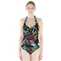 Optimistic abstraction Halter Swimsuit View1