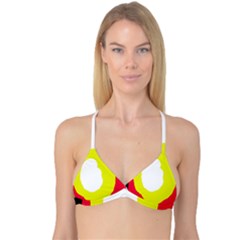 Colorful Abstraction Reversible Tri Bikini Top