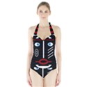 Decorative mask Halter Swimsuit View1