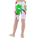 Colorful amoeba abstraction Kid s Mid Length Swim Shorts View2