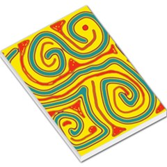 Colorful Decorative Lines Large Memo Pads