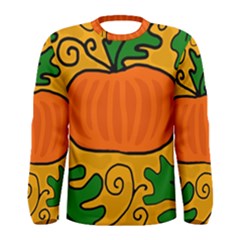 Thanksgiving Pumpkin Men s Long Sleeve Tee by Valentinaart