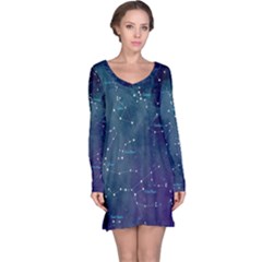 Constellations Long Sleeve Nightdress by DanaeStudio