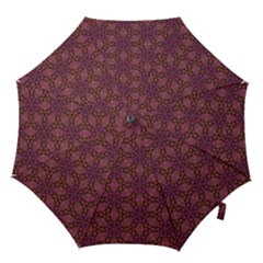 Fuchsia Abstract Shell Pattern Hook Handle Umbrellas (large)