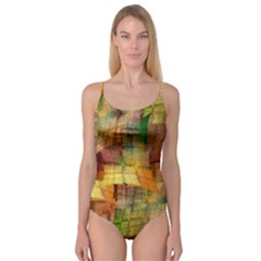 Indian Summer Funny Check Camisole Leotard  by designworld65