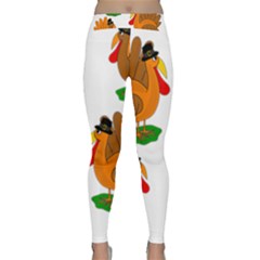 Thanksgiving Turkeys Classic Yoga Leggings by Valentinaart