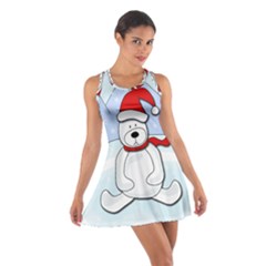 Polar Bear Cotton Racerback Dress by Valentinaart