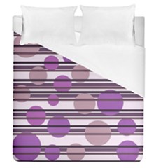 Purple Simple Pattern Duvet Cover (queen Size)