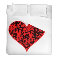 Valentine Hart Duvet Cover (full/ Double Size) by Valentinaart