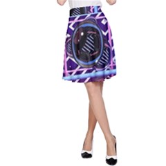 Abstract Sphere Room 3d Design A-line Skirt by Amaryn4rt