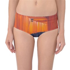 Architecture Art Bright Color Mid-waist Bikini Bottoms by Amaryn4rt