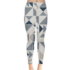 Geometric Triangle Modern Mosaic Leggings  by Amaryn4rt