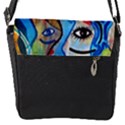 Graffiti Wall Color Artistic Flap Messenger Bag (S) View1