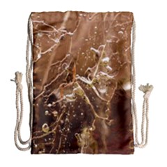 Ice Iced Structure Frozen Frost Drawstring Bag (large) by Amaryn4rt