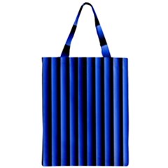 Blue Lines Background Zipper Classic Tote Bag by Amaryn4rt