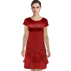 Psychedelic Art Red  Hi Tech Cap Sleeve Nightdress by Amaryn4rt