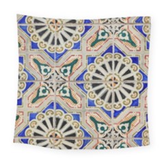 Ceramic Portugal Tiles Wall Square Tapestry (large) by Amaryn4rt