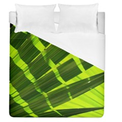 Frond Leaves Tropical Nature Plant Duvet Cover (queen Size)