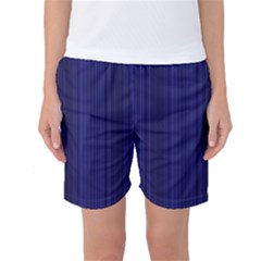 Deep Blue Lines Women s Basketball Shorts