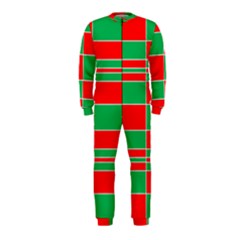 Christmas Colors Red Green Onepiece Jumpsuit (kids) by Nexatart