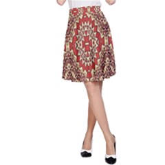 Seamless Carpet Pattern A-line Skirt by Nexatart