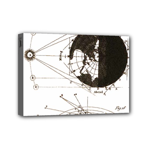 Planetary Equations Mini Canvas 7  X 5  by MTNDesignco