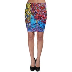 Colorful Graffiti Art Bodycon Skirt by Nexatart