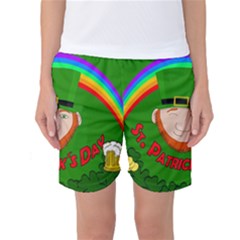 St  Patrick s Day Women s Basketball Shorts by Valentinaart