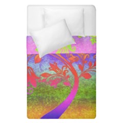 Tree Colorful Mystical Autumn Duvet Cover Double Side (single Size)