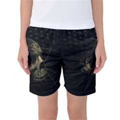 Skull Fantasy Dark Surreal Women s Basketball Shorts by Amaryn4rt