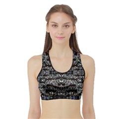 Black Diamonds Sports Bra With Border by boho