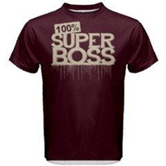 100% Super Boss - Men s Cotton Tee by FunnySaying