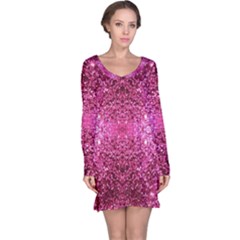 Pink Glitter Long Sleeve Nightdress by boho