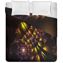 Art Design Image Oily Spirals Texture Duvet Cover Double Side (california King Size)