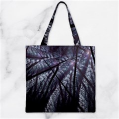 Fractal Art Picture Definition  Fractured Fractal Texture Zipper Grocery Tote Bag by Simbadda