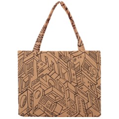 Mechanical Tech Pattern Mini Tote Bag by Simbadda